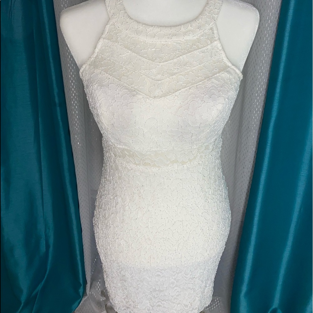 Lacy white dress